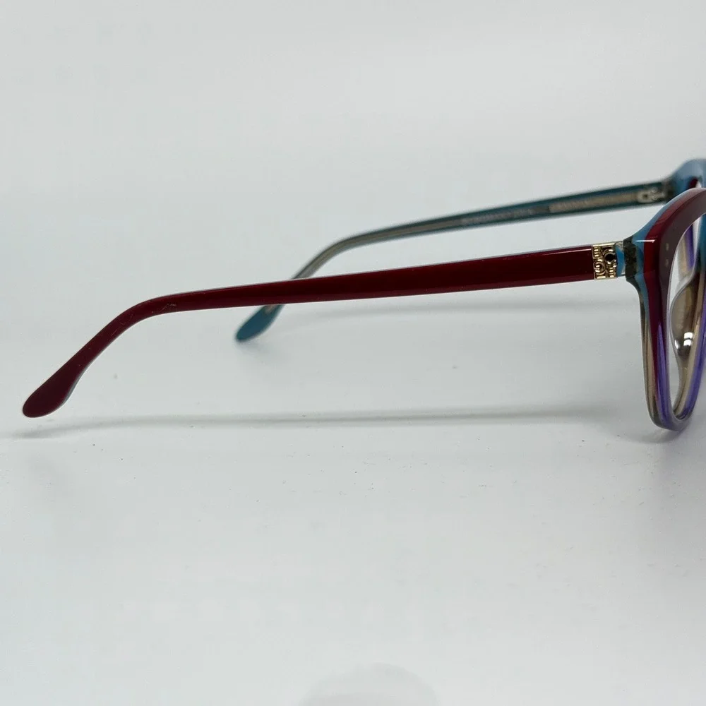 BCBGMAXAZRIA Women's Eyeglasses Wishful Red Fade Cat Eye Frames 53mm 21219‎